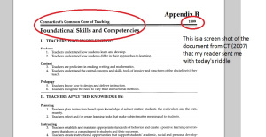 As we know, teacher preparation must  compliment  the Standards set forth.
