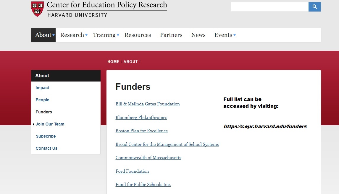 Harvardedfunders