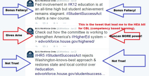 A triple whammy of hype for us from the U.S. Education and Workforce Committee.