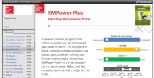 On e of the 'new math' programs for adults..complete with lots of hands on learning activities.