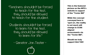 The website: http://www.networkforpubliceducation.org/2015/05/ask-your-senator-to-support-the-tester-amendment/